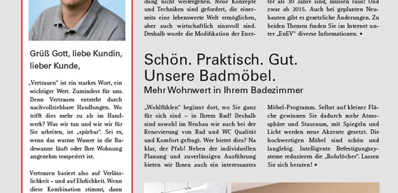 Kundenzeitung Pfab