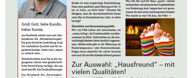 Kundenzeitung Pfab